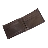 Portefeuille mince en véritable cuir de R70 en brun pour hommes