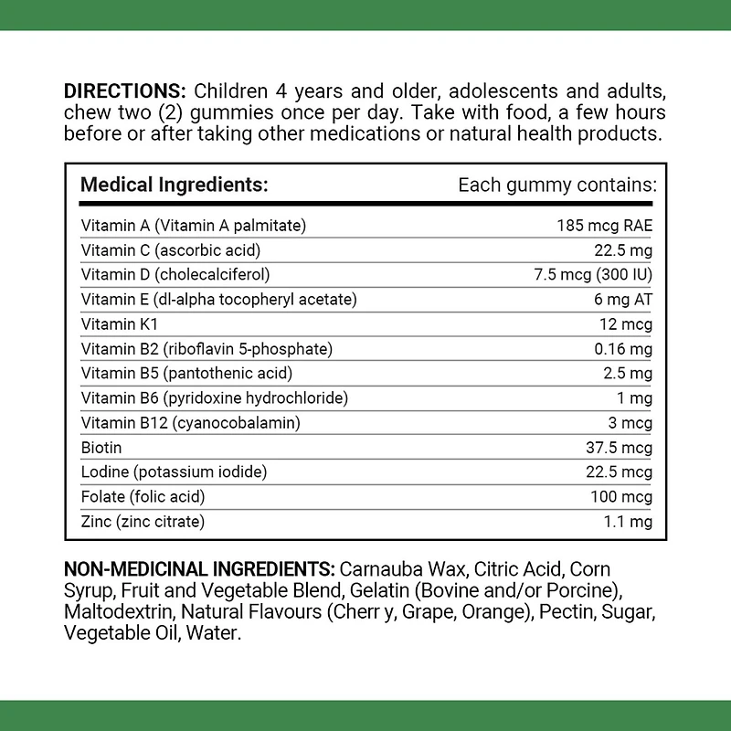 Nature's Bounty Kids Multivitamin Gummies, Source Of Vitamins And Minerals, Supports Immune Function, No Artificial Colours, No Artificial Flavours, Taste Great, Cherry, Grape And Orange Flavours