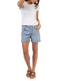 Jordache Women's Buttonfly Boyfriend Short