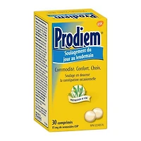 Prodiem Overnight Laxative and Constipation Relief Tablets, 15mg Sennosides, 30 Count, 30 tablets