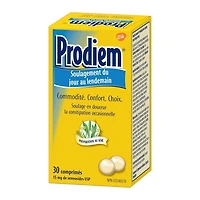 Prodiem Overnight Laxative and Constipation Relief Tablets, 15mg Sennosides, 30 Count, 30 tablets