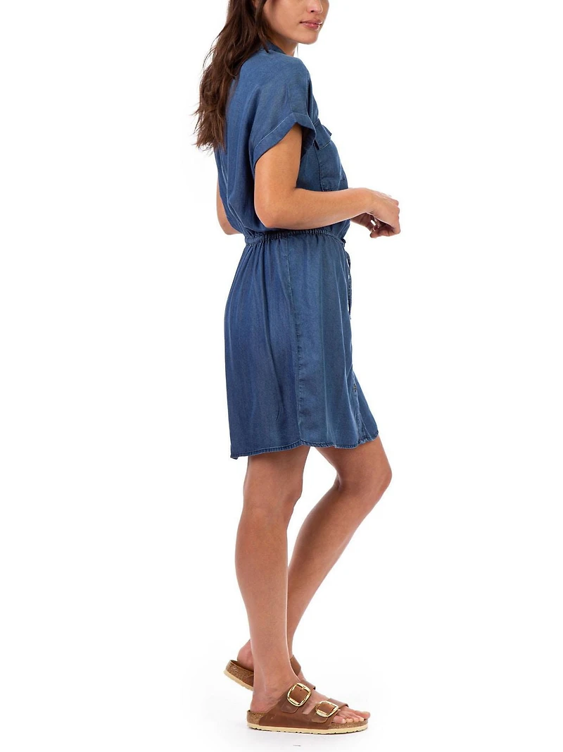 Jordache Robe cintrée à manches dolman pour femmes