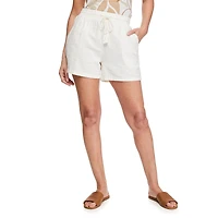 Penmans Women's Linen-Blend Short with Tassels