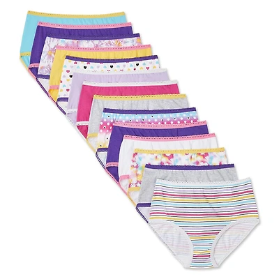 George Girls' Jersey Briefs 14-Pack, Sizes 4-14