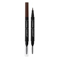 COVERGIRL Easy Breezy Brow 24HR Brow Ink Pen™, feutre à sourcil, pointe ultra-précise, brosse intégrée, résistante à l'eau, léger, 100% Sans Cruauté Feutre à sourcils qui dure 24 heures