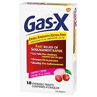 Gas-X Extra Strength Fast Gas Relief Chewables, 18 tablets Cherry