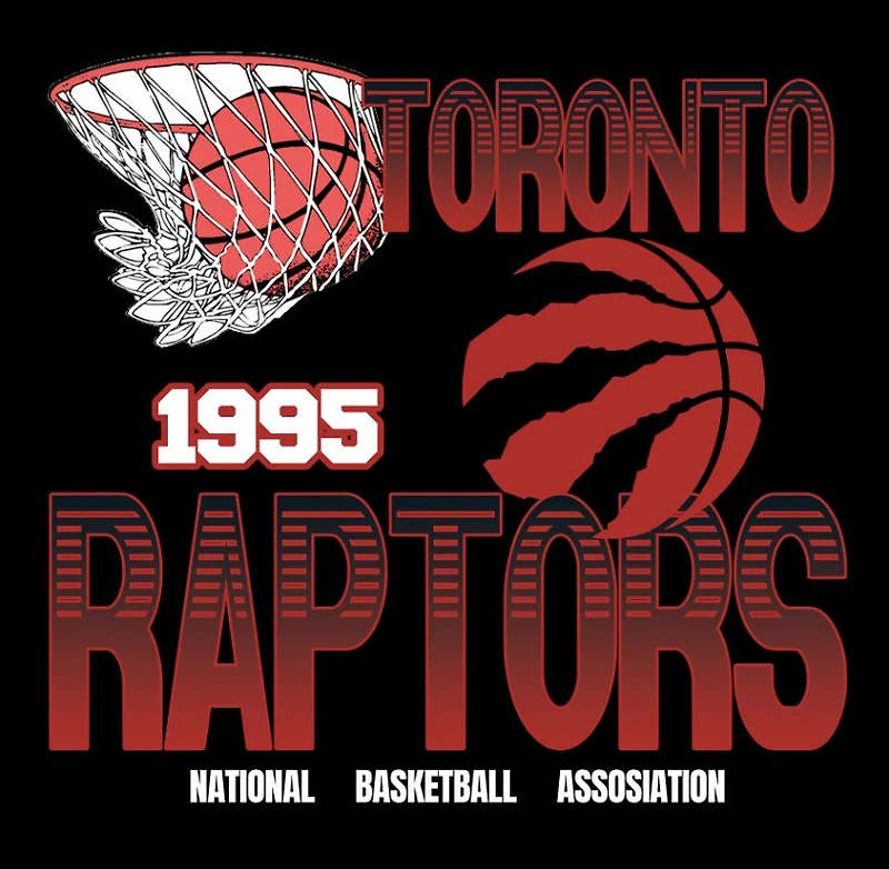 Sweat à capuche noir NBA Toronto Raptors 1995