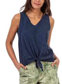 Jordache Débardeur noué sur le devant pour femmes