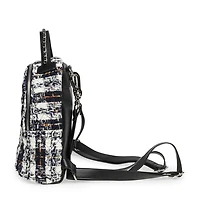 Mini sac à dos matelassé avec fermeture éclair Madden NYC pour femmes