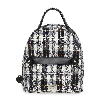 Mini sac à dos matelassé avec fermeture éclair Madden NYC pour femmes