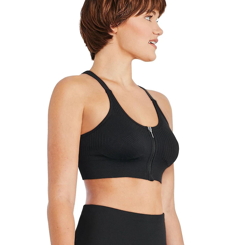 Soutien-gorge sport zippé Athletic Works pour femmes