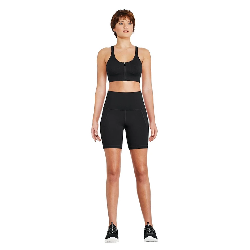 Soutien-gorge sport zippé Athletic Works pour femmes