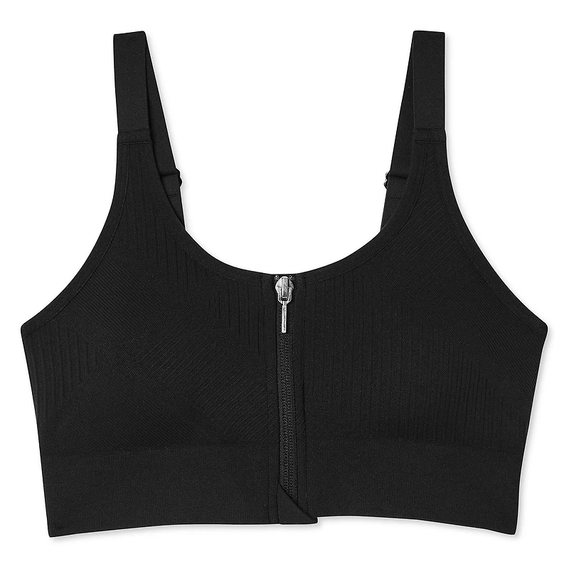 Soutien-gorge sport zippé Athletic Works pour femmes