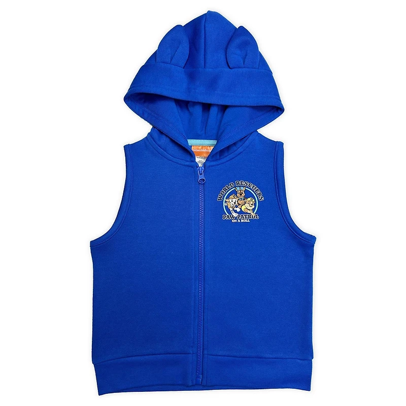 Paw Patrol Toddler Boys 3D ears-hoodie,sleeveless Dress-up Vest