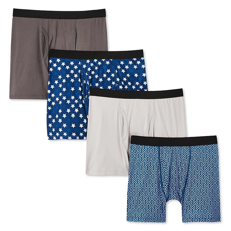 Lot de 4 caleçons courts au quotidien Athletic Works pour hommes