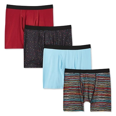 Lot de 4 caleçons boxers Athletic Works pour hommes
