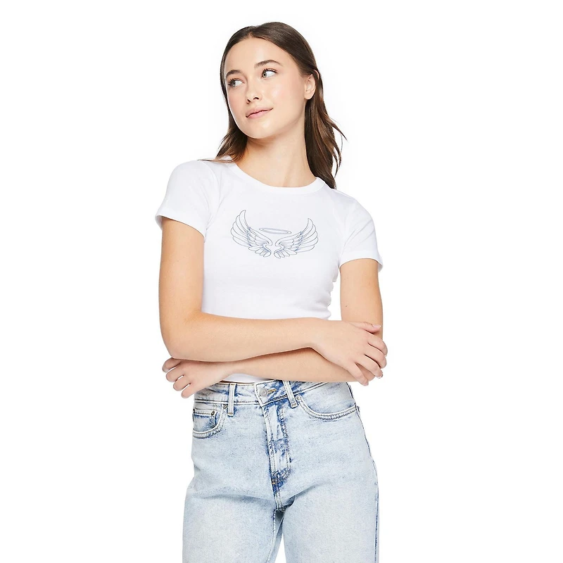 No Boundaries Women's Short Sleeve Tee