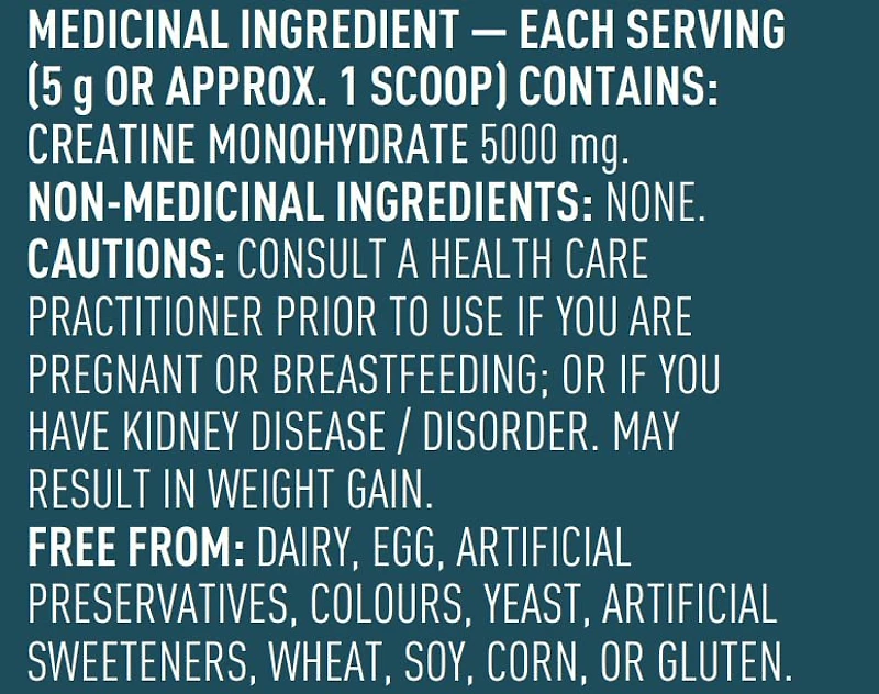 CREATINE MICRONIZED MONOHYDRATE 500G, Boost power and performance in your workouts