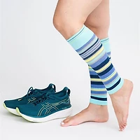 Dr. Johnny's Stripe Navy + Teal Cotton Compression Sleeve