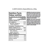 Saucisses fumées originales Great Value 12 saucisses fumées, 450 g