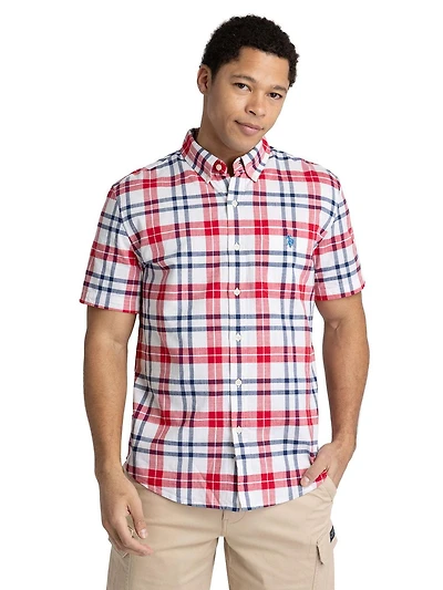 U.S. Polo Assn. Men's Short Sleeve Button Up Shirt