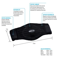 Ceinture dorsale pour homme grand