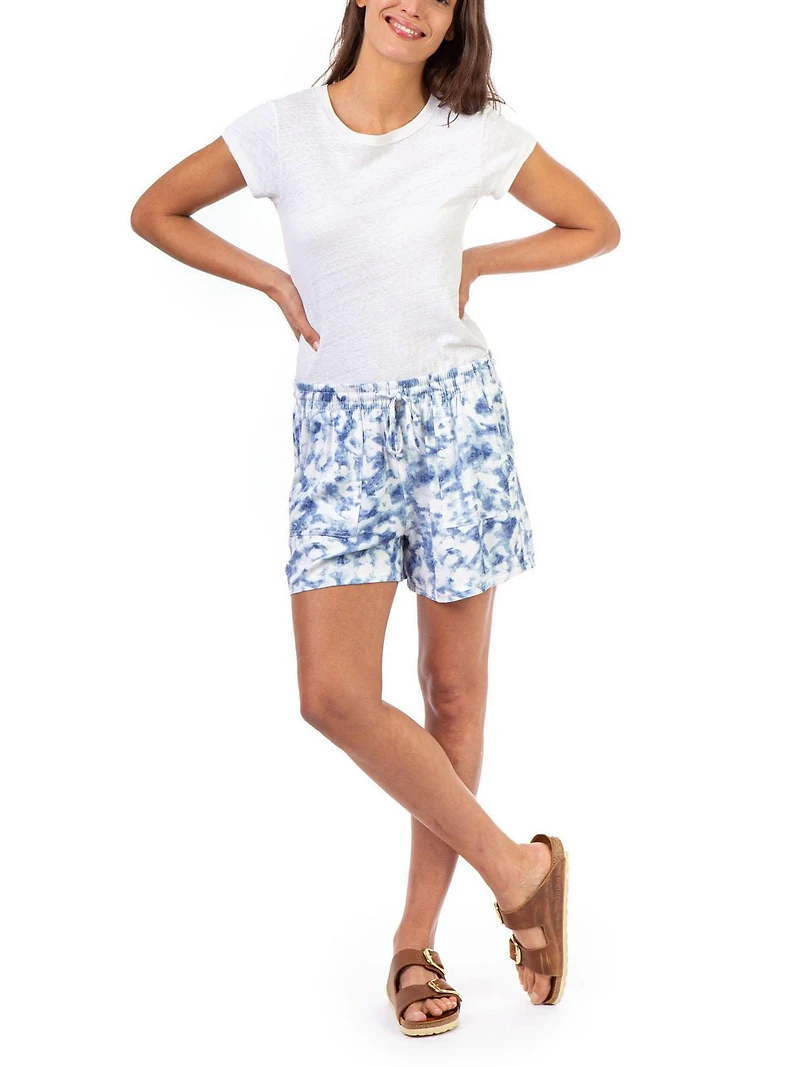 Jordache Women's Fray Hem Pull on Soft Short