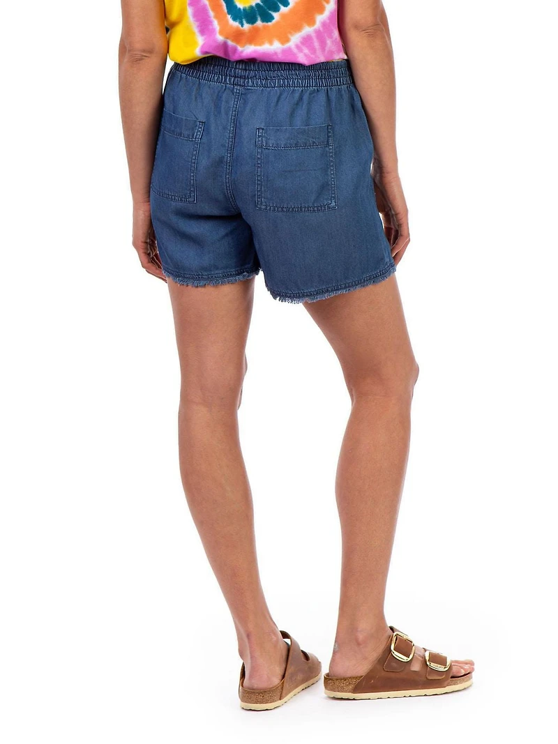 Jordache Women's Fray Hem Pull on Short