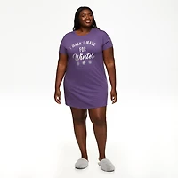 Chemise de nuit à manches courtes George Plus pour femmes