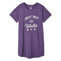 Chemise de nuit à manches courtes George Plus pour femmes