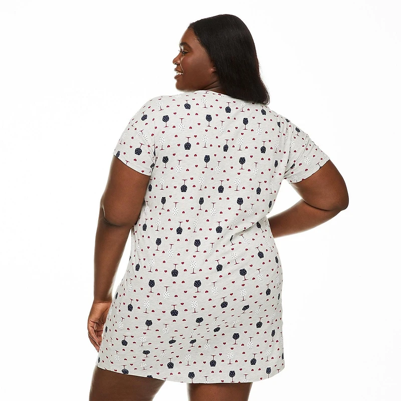 George Plus Women's Short Sleeve Nightshirt
