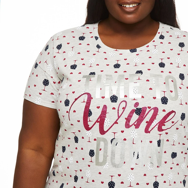 George Plus Women's Short Sleeve Nightshirt