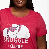 George Plus Women's Rolled Sleeve Nightshirt