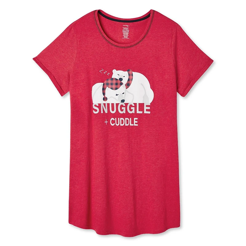 George Plus Women's Rolled Sleeve Nightshirt