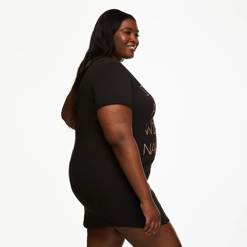 George Plus Women's Rolled Sleeve Nightshirt