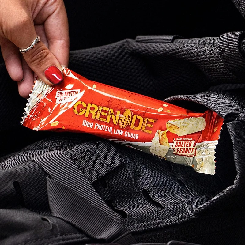 Grenade Barre Protéinée Chocolat Blanc Arachide Salée Barre de 60g