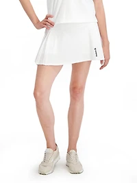 Jupe-short de tennis plissée Prep pour femme Reebok avec short intérieur et poches