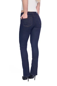 Jeaniologie ™ 5 Pocket Bootcut Jean - Dark Rinse, Sizes 2-16