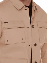 Jeaniologie ™ Veste en ripstop pour hommes avec multiples poches - Beige