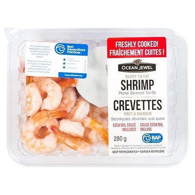 Ocean Jewel Freshly Cooked Shrimp with Sauce