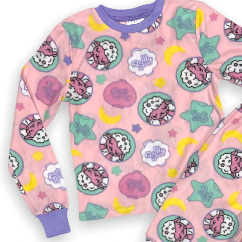Polly Pocket Girl's 2 Piece Pyjama Set. Includes long sleeve top and pant