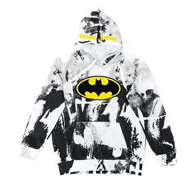 Sweat à capuche à manches longues avec logo Batman pour homme