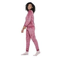 Ensemble 2 pièces avec pantalon et haut en peluche métallique George pour femmes