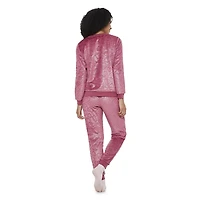 Ensemble 2 pièces avec pantalon et haut en peluche métallique George pour femmes