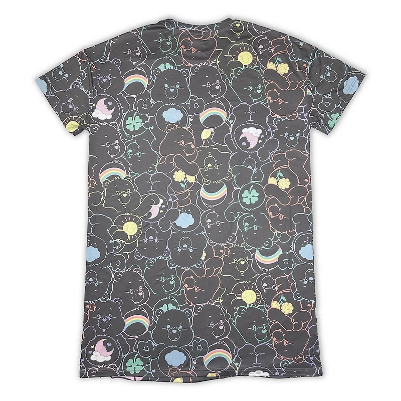 Care Bears Chemise de nuit pour femme à manche courte