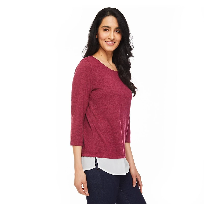 Penmans Women's 3/4 Sleeve Fooler Top