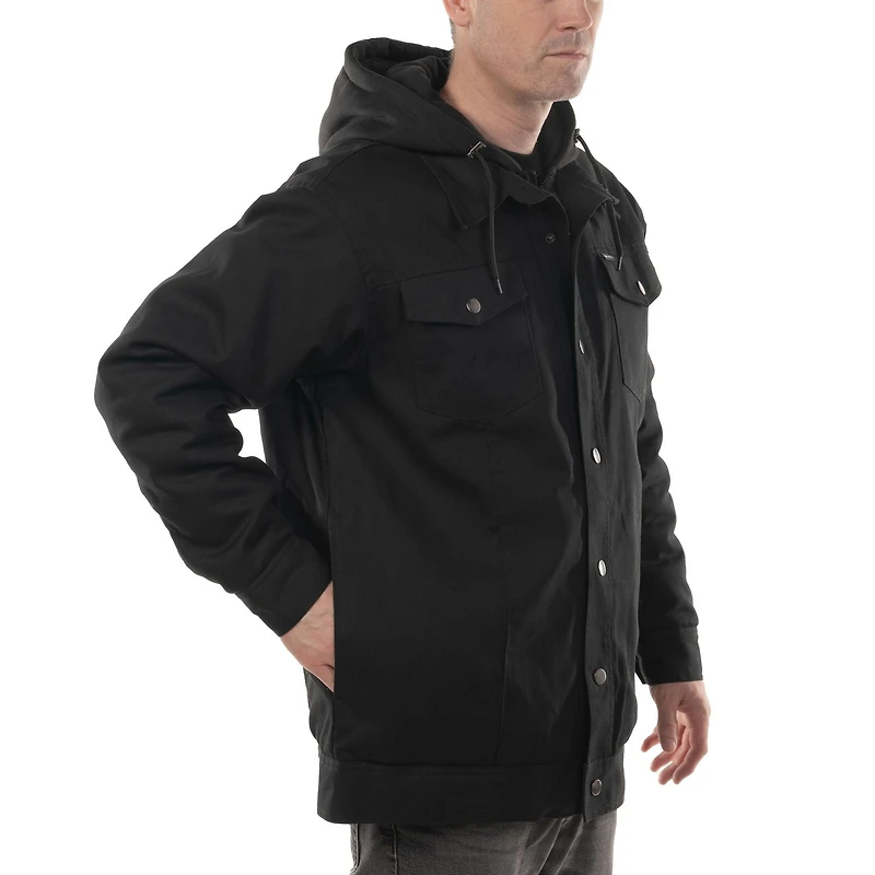 Workload Canvas Jacket with Fooler Hoodie, Size M-2XL