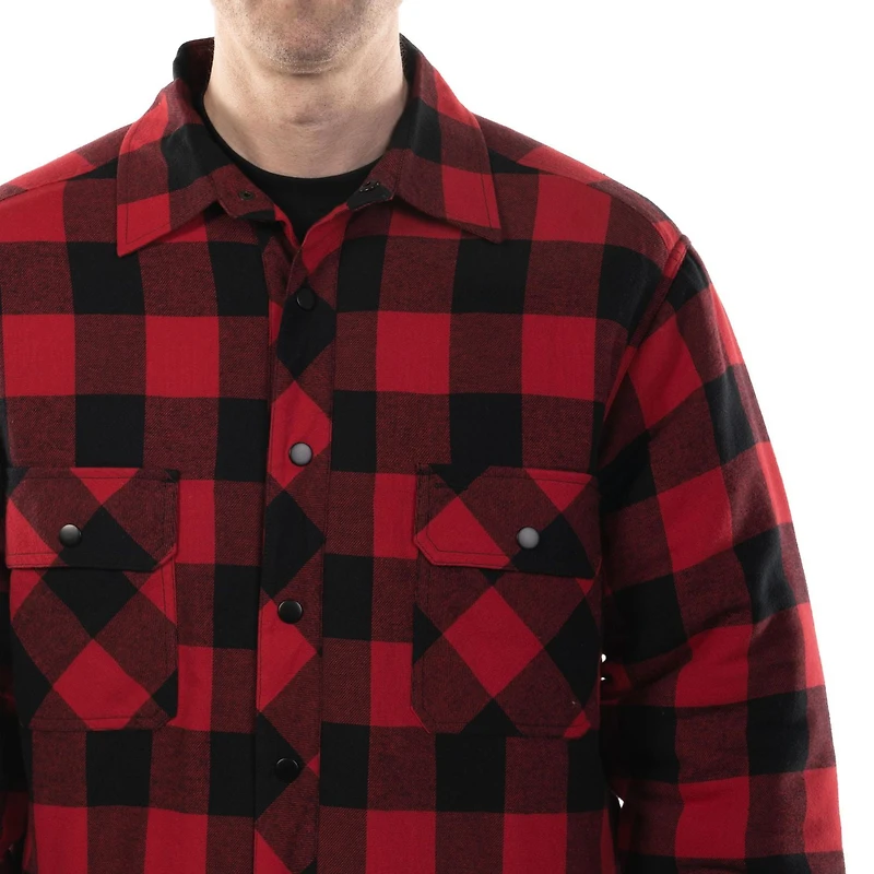 Forcefield Plaid Quilt-Lined Flannel Shirt Jacket