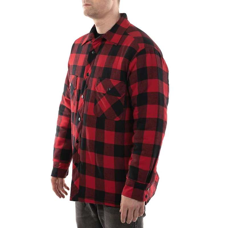 Forcefield Plaid Quilt-Lined Flannel Shirt Jacket