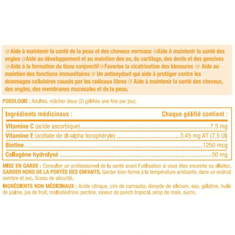 NATURE'S BOUNTY Hair, Skin & Nails Plus Collagen, Maintains Health Of Hair, Skin & Nails, Supports Immune Function, Provides Antioxidants, Helps Maintain Mucous Membranes, Gummies 165.0 count, 165 Gummies